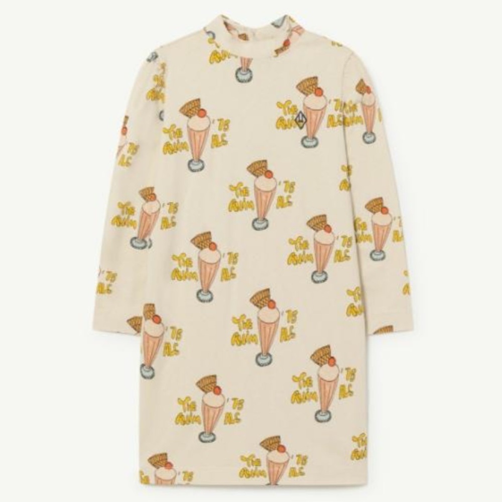 The Animals Observatory Bug Dress New Tags Size 10 Kids Button Up Play Ice Cream